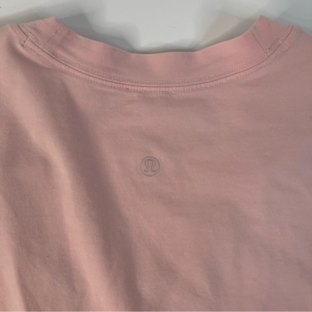 Lululemon V Neck T-Shirt Pink Mist Oversized XXXL - Picture 5 of 9